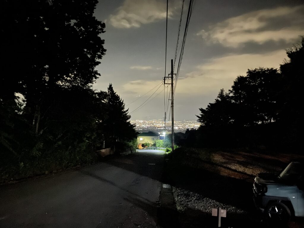 黒坂オートキャンプ場　　夜景