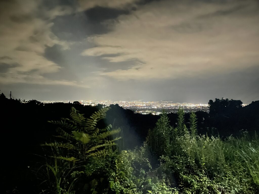 黒坂オートキャンプ場　夜景