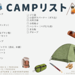キャンプ準備リスト